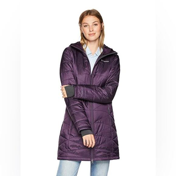 Columbia Mighty Lite Hooded Jacket Purple - Picture 1 of 7